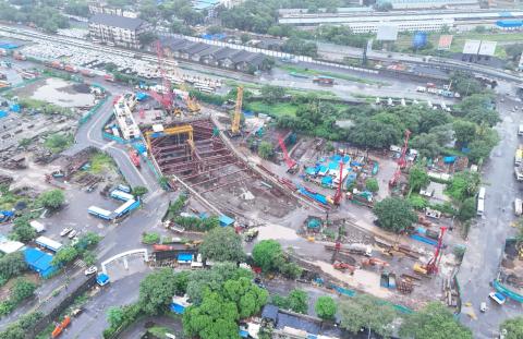 Aerial view of Launching Shaft