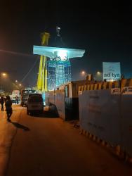 Erection of Pier Cap P63