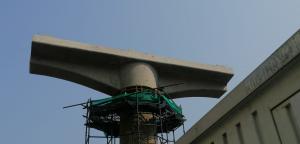 Erection of Pier Cap P63