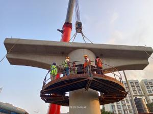 P15 Pier cap Erection completed.