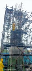 C18 2nd lift reinforcement work in progress