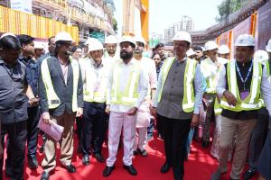 Inauguration of the Thane - Borivali twin tunnel project work by TBM