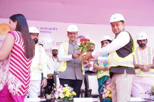 Inauguration of the Thane - Borivali twin tunnel project work by TBM