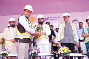 Inauguration of the Thane - Borivali twin tunnel project work by TBM