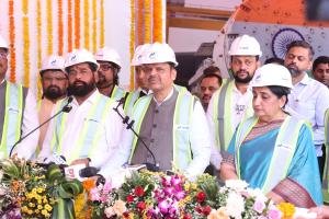 Inauguration of the Thane - Borivali twin tunnel project work by TBM