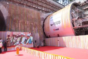 Inauguration of the Thane - Borivali twin tunnel project work by TBM
