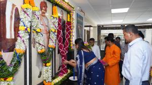 14 April 2026: The combined birth anniversaries of Bharat Ratna Dr. Babasaheb Ambedkar, Chhatrapati Shivaji Maharaj, Mahatma Jyotiba Phule, and Rajarshi Shahu Maharaj were celebrated at the MMRDA.