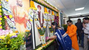 14 April 2026: The combined birth anniversaries of Bharat Ratna Dr. Babasaheb Ambedkar, Chhatrapati Shivaji Maharaj, Mahatma Jyotiba Phule, and Rajarshi Shahu Maharaj were celebrated at the MMRDA.